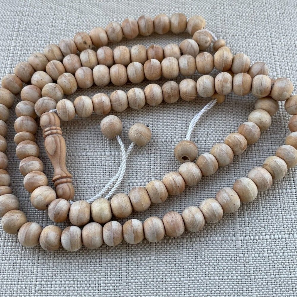 Islamic Tasbeeh Real Wood handmade Prayer Muslim Beads Tasbeh New